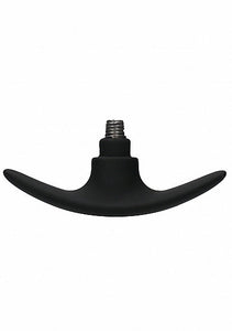 (wd) Interchangeable Butt Plug Rounded Large Black