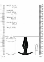 Load image into Gallery viewer, (wd) Interchangeable Butt Plug Rounded Large Black
