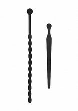 Load image into Gallery viewer, Silicone Beginners Plug Set Urethral Sounding Black
