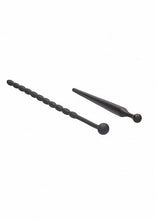 Load image into Gallery viewer, Silicone Beginners Plug Set Urethral Sounding Black
