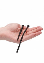 Load image into Gallery viewer, Silicone Beginners Plug Set Urethral Sounding Black
