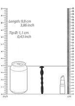 Load image into Gallery viewer, Ouch! Silicone Penis Plug W/ Ribbing 0.4in/ 11mm
