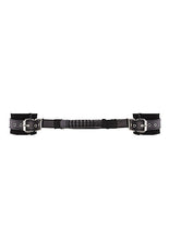 Load image into Gallery viewer, B&amp;w Bonded Leather Hand Cuffs W/ Handle &amp; Adjustable Straps
