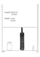 Load image into Gallery viewer, B&amp;w Hand Cuffs W/ Straps Bonded Leather
