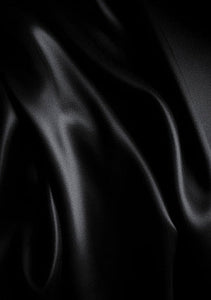 B&w Satin Bondage Tie Black