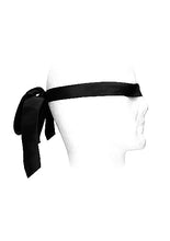 Load image into Gallery viewer, B&amp;w Satin Bondage Tie Black
