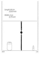 Load image into Gallery viewer, B&amp;w Silicone Ball Gag W/ Adjustable Leather Straps
