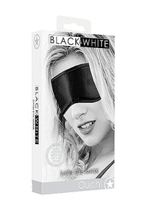 B&w Satin Eye Mask