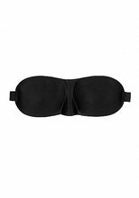 Load image into Gallery viewer, B&amp;w Satin Curvy Eye Mask W/ Elastic Straps
