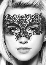 Load image into Gallery viewer, B&amp;w Lace Eye Mask Princess
