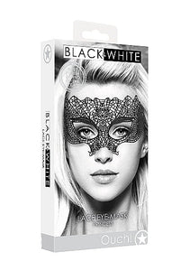 B&w Lace Eye Mask Princess