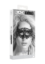 Load image into Gallery viewer, B&amp;w Lace Eye Mask Empress
