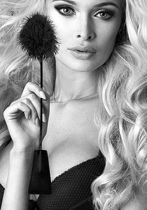 B&w Crop With Feather Tickler