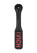 Load image into Gallery viewer, B&amp;w Bonded Leather Paddle Ouch&quot; &quot;
