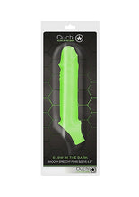 Load image into Gallery viewer, Glow Smooth Stretchy Penis Sleeve Glow In The Dark
