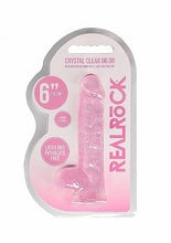 Load image into Gallery viewer, Realrock 6in Realistic Dildo W/ Balls Clear Pink
