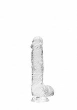Load image into Gallery viewer, Realrock 6in Realistic Dildo W/ Balls Crystal Clear

