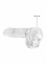 Load image into Gallery viewer, Realrock 6in Realistic Dildo W/ Balls Crystal Clear
