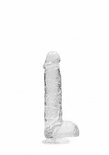 Load image into Gallery viewer, Realrock 6in Realistic Dildo W/ Balls Crystal Clear
