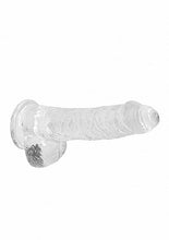 Load image into Gallery viewer, Realrock 6in Realistic Dildo W/ Balls Crystal Clear

