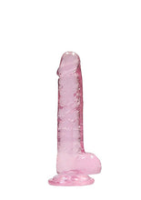 Load image into Gallery viewer, Realrock 7in Realistic Dildo W/ Balls Clear Pink
