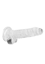 Load image into Gallery viewer, Realrock 7in Realistic Dildo W/ Balls Crystal Clear

