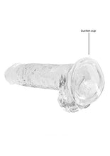 Load image into Gallery viewer, Realrock 7in Realistic Dildo W/ Balls Crystal Clear
