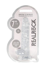 Load image into Gallery viewer, Realrock 7in Realistic Dildo W/ Balls Crystal Clear
