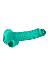 Load image into Gallery viewer, Realrock 7in Realistic Dildo W/ Balls Turquoise
