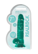 Load image into Gallery viewer, Realrock 7in Realistic Dildo W/ Balls Turquoise
