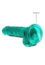 Load image into Gallery viewer, Realrock 7in Realistic Dildo W/ Balls Turquoise
