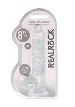 Load image into Gallery viewer, Realrock 8in Realistic Dildo W/ Balls Crystal Clear
