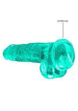 Load image into Gallery viewer, Realrock 8in Realistic Dildo W/ Balls Turquoise
