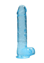 Load image into Gallery viewer, Realrock 9in Realistic Dildo W/ Balls Blue
