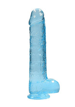 Load image into Gallery viewer, Realrock 9in Realistic Dildo W/ Balls Blue
