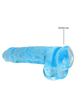 Load image into Gallery viewer, Realrock 9in Realistic Dildo W/ Balls Blue

