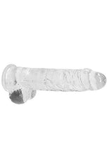 Load image into Gallery viewer, Realrock 9in Realistic Dildo W/ Balls Crystal Clear
