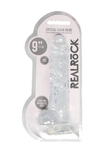 Load image into Gallery viewer, Realrock 9in Realistic Dildo W/ Balls Crystal Clear
