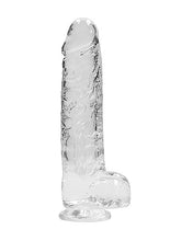 Load image into Gallery viewer, Realrock 9in Realistic Dildo W/ Balls Crystal Clear
