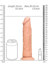 Load image into Gallery viewer, Realrock 9in Dong Flesh W/o Testicles
