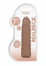 Load image into Gallery viewer, Realrock Penis Sleeve 7in Tan
