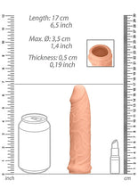 Load image into Gallery viewer, Realrock Penis Sleeve 6in Flesh

