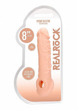Load image into Gallery viewer, Realrock Penis Sleeve 8in Flesh
