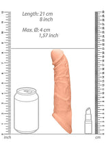Load image into Gallery viewer, Realrock Penis Sleeve 8in Flesh
