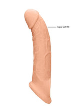 Load image into Gallery viewer, Realrock Penis Sleeve 9in Flesh
