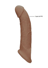 Load image into Gallery viewer, Realrock Penis Sleeve 9in Tan
