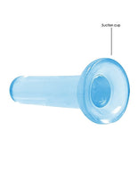 Load image into Gallery viewer, Realrock Non Realistic Dildo W Suction Cup 5.3in Blue
