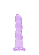 Load image into Gallery viewer, Realrock Non Realistic Dildo W Suction Cup 7in Purple
