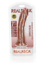Load image into Gallery viewer, Realrock 7in Realistic Dildo Curved Tan
