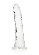 Load image into Gallery viewer, Realrock Slim Dildo 6in Transparent
